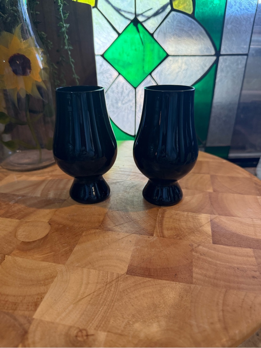Pair of Signed Glencairn Black Blind-Tasting Whisky Glasses